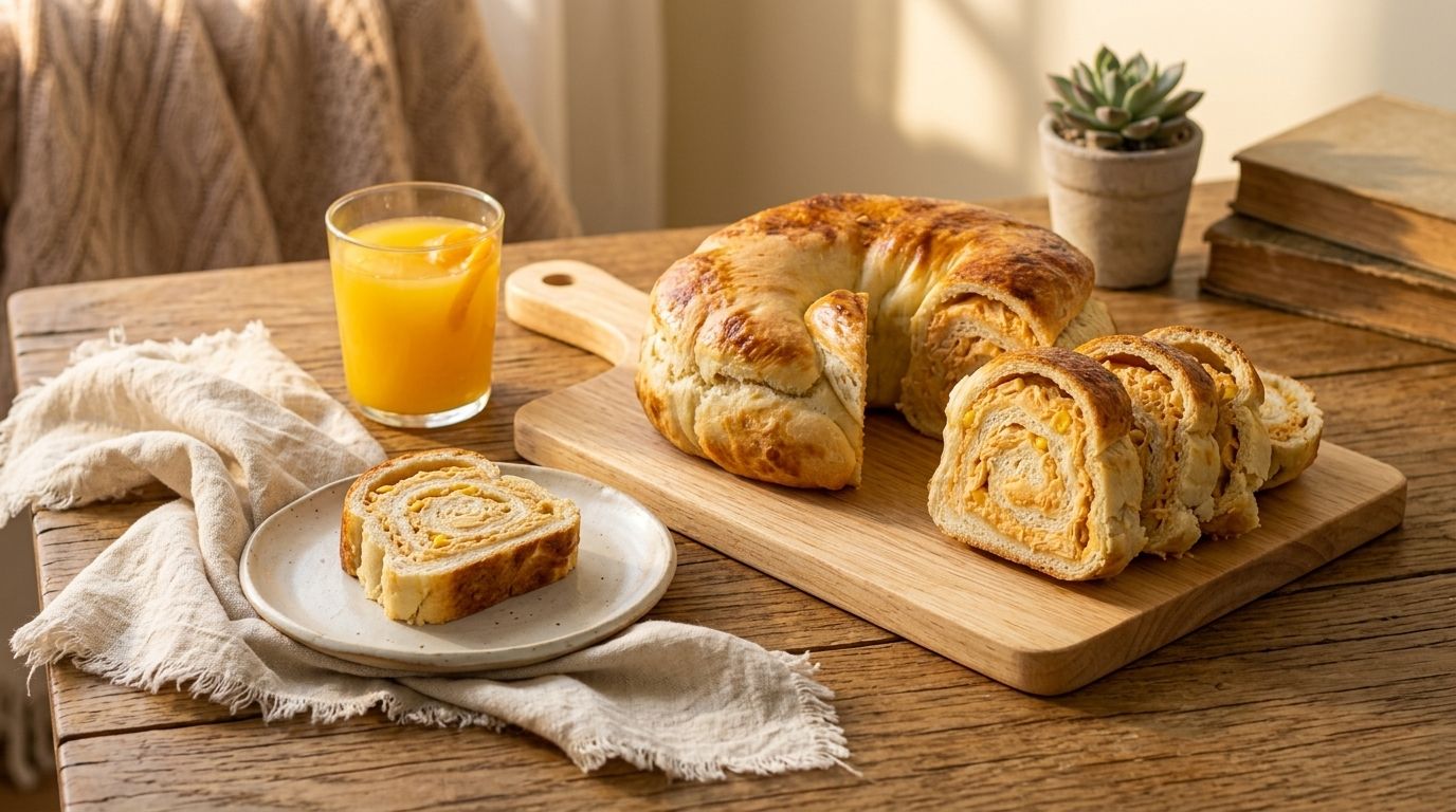 Rosca salgada de frango